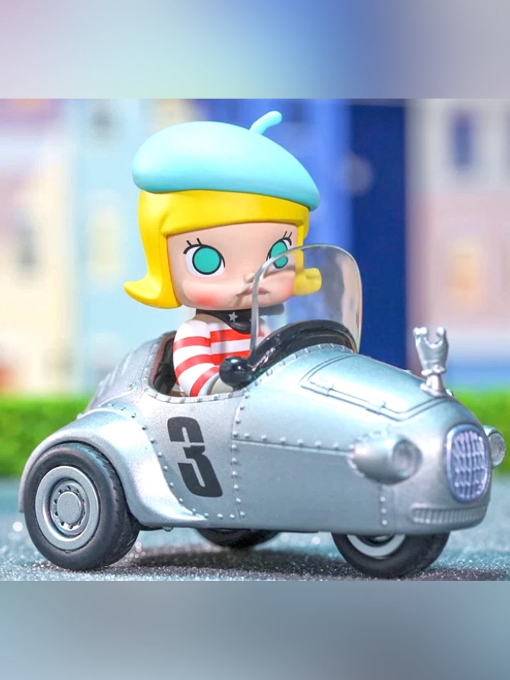 POP MART Molly Car Car Series – Rose Molly | Discontinued
